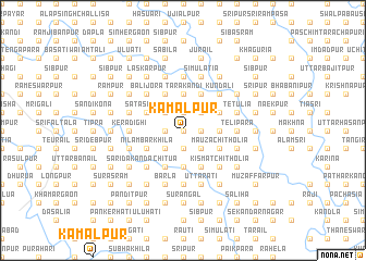 map of Kamalpur