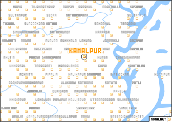 map of Kāmālpur