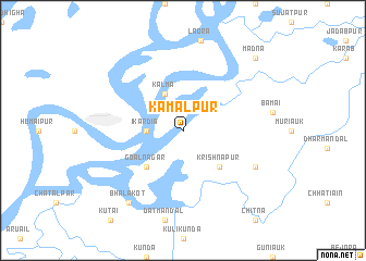 map of Kamalpur