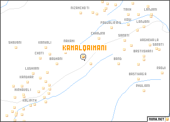 map of Kamāl Qāimāni