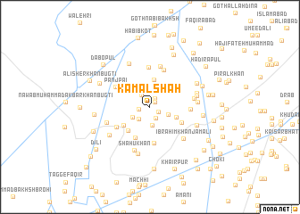 map of Kāmal Shāh