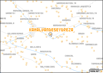 map of Kamālvand-e Şeyd Reẕā