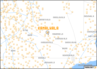 map of Kamālwāla