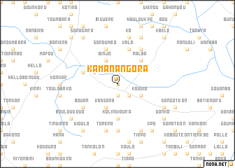 map of Kamanangora