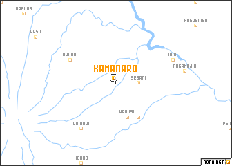 map of Kamanaro