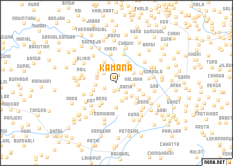 map of Kamāna
