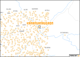 map of Kamanda Naugaon