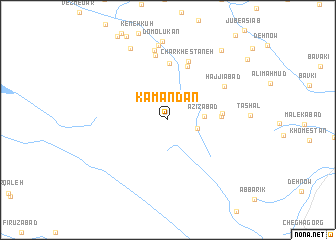 map of Kamandān
