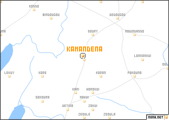 map of Kamandéna