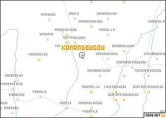 map of Kamandougou