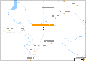 map of Kamandougou