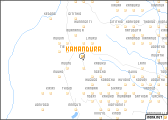 map of Kamandura