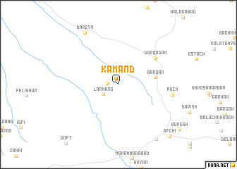 map of Kamand