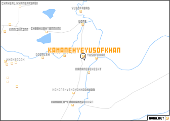 map of Kamāneh-ye Yusof Khān