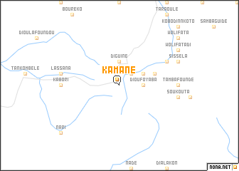 map of Kamané