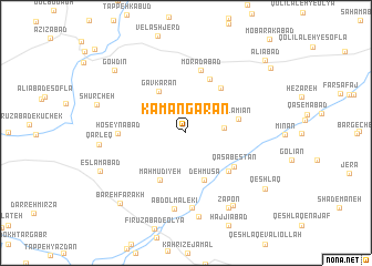 map of Kamāngarān