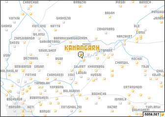 map of Kāmangarh