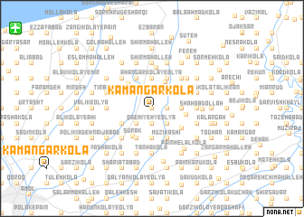 map of Kamāngar Kolā