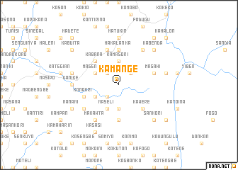 map of Kamange