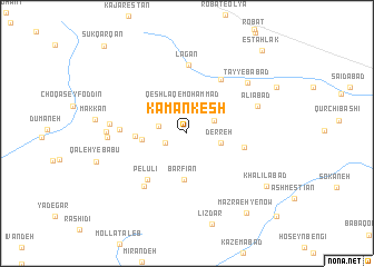 map of Kamānkesh