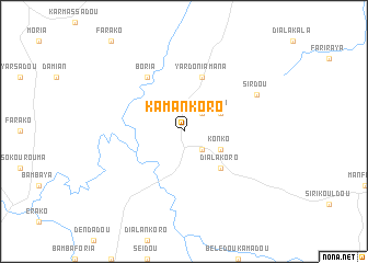 map of Kamankoro