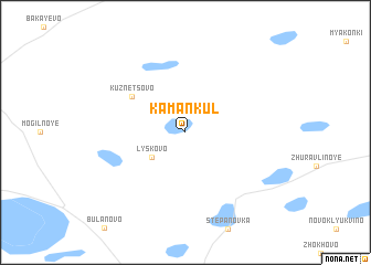 map of Kamankul\