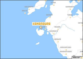 map of Kamanoura