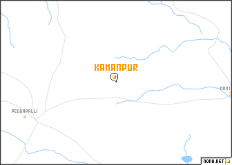 map of Kamānpur