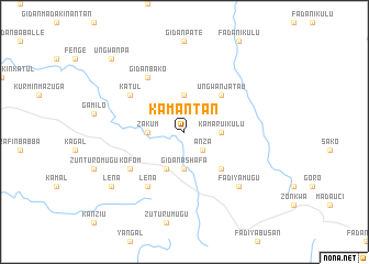 map of Kamantan