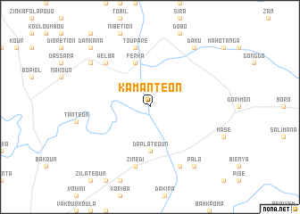 map of Kamantéon
