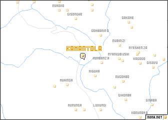 map of Kamanyola