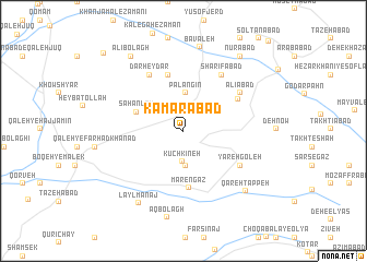 map of Kamarābād