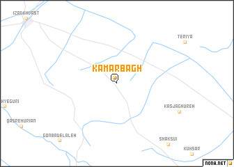 map of Kamar Bāgh