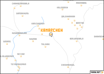 map of Kamarcheh