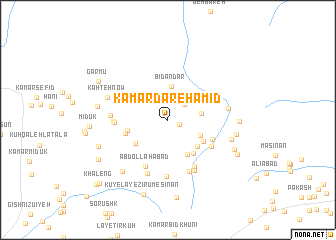 map of Kamar Dar-e Ḩamīd