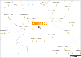 map of Kamarédji