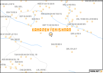 map of Kamareh-ye Mīshnān