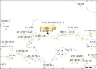 map of Kamareh