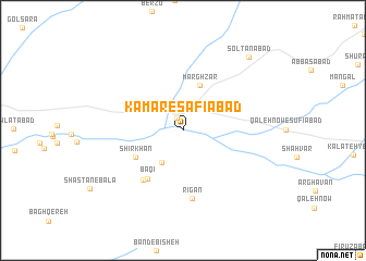 map of Kamar-e Şafīābād