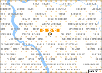 map of Kāmārgaon