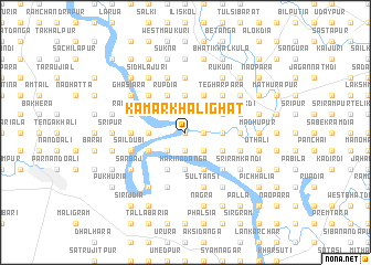 map of Kāmārkhāli Ghāt