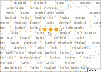 map of Kāmārkhāli