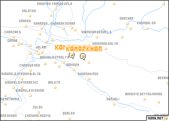 map of Kamar Khān
