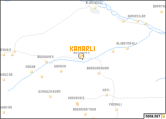 map of Kǝmǝrli