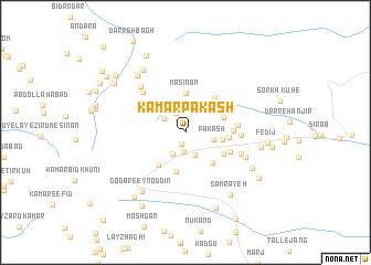 map of Kamar Pākash