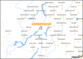 map of Kāmārpukur