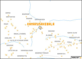 map of Kam‘arūsak-e Bālā