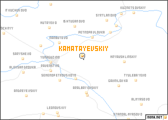 map of Kamatayevskiy