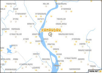 map of Kamawdaw