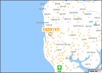 map of Kamayen